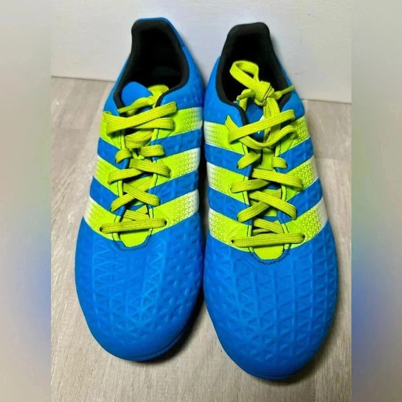 Kids adidas ACE 16.3 Indoor Soccer Shoes size 4 blue - Picture 9 of 15